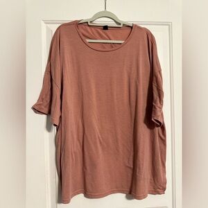 SHEIN Dusty Rose Short Sleeve Tee